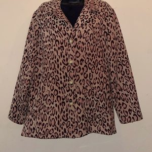 Sag Harbor‎ 1990's Leopard Print Pink Jacket Size 12